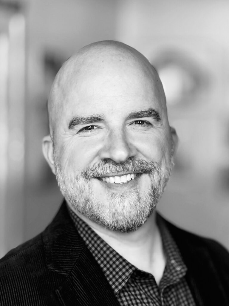 Black-and-white portrait of Brian LaRossa.